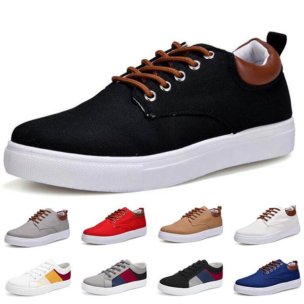 Homens sapatos casuais respirável confortável treinadores popular lobo cinza rosa teal triplo preto branco negócio algodão macio azul masculino trens sapatos GAI-23