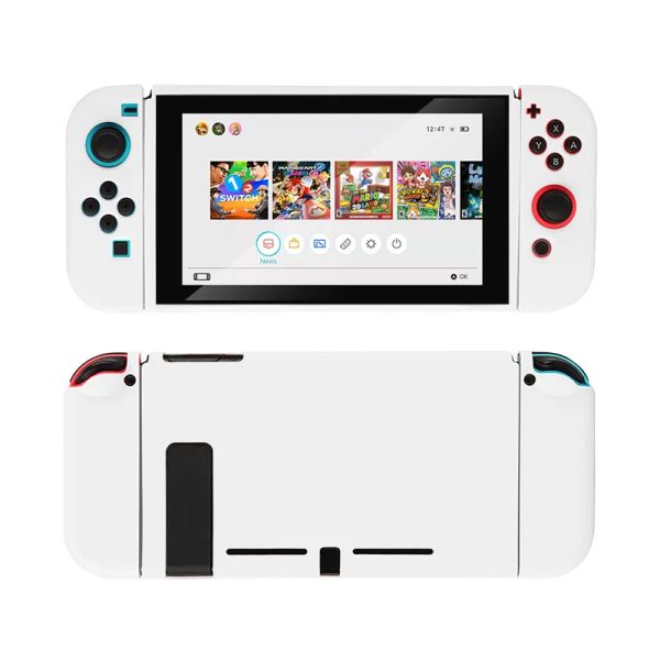 Custodie Kawaii Anime Cute Funda Custodia Cover OLED per Nintendo Switch Custodia protettiva in TPU agganciabile per Controller Nintendo Switch JoyCon