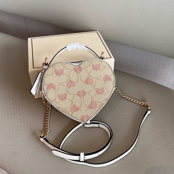 Alta qualidade designer bolsa designer saco das mulheres em forma de coração mini a sacola amor luxo bolsa de ombro saco de telefone saco de maquiagem crossbody saco