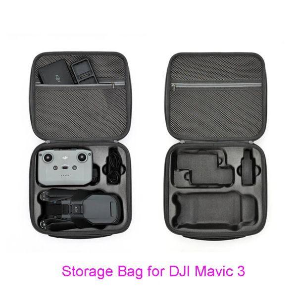 Drones maleta de transporte para dji mavic 3 drone/contorller acessórios proteção à prova de choque saco armazenamento bolsa casos mala bolsa