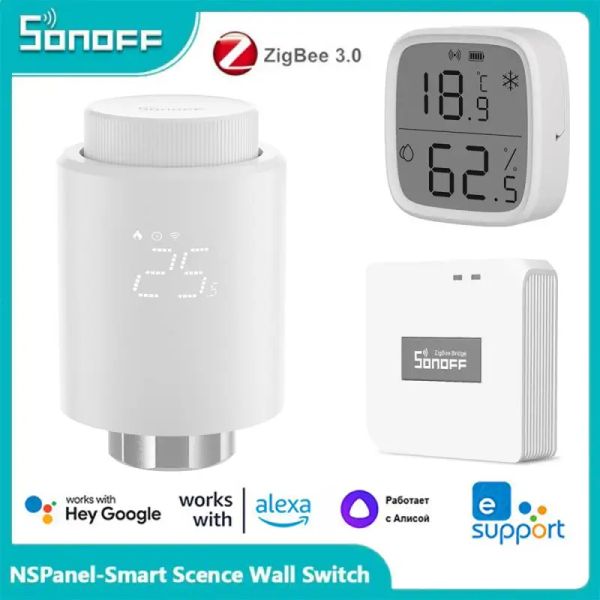 Controlla la valvola termostatica per radiatore SONOFF TRVZB Zigbee Smart Home EWeLink App Controllo temperatura riscaldatore Funziona con Alexa Google Home