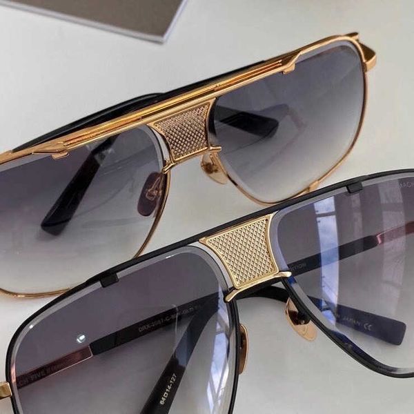 Männer Heißer Verkauf Marke dita Sonnenbrille Klassische Pilot Metall Rahmen Gold Mode Sonnenbrillen für Männer und Frauen UV400 mit Original Box logo