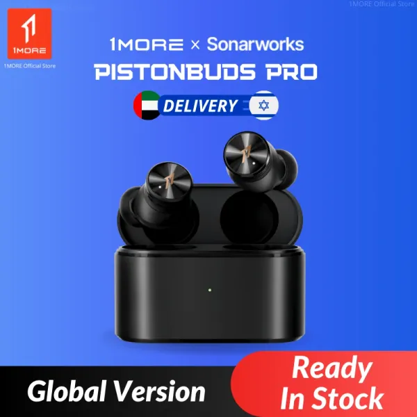 Kulaklıklar 1more Pistonbuds Pro Üçlü Hibrit Gürültü Bluetooth 5.2 Kablosuz Kulaklıklar 10mm Sürücü Kulaklıkları 12 Müzik EQ 30H Pil