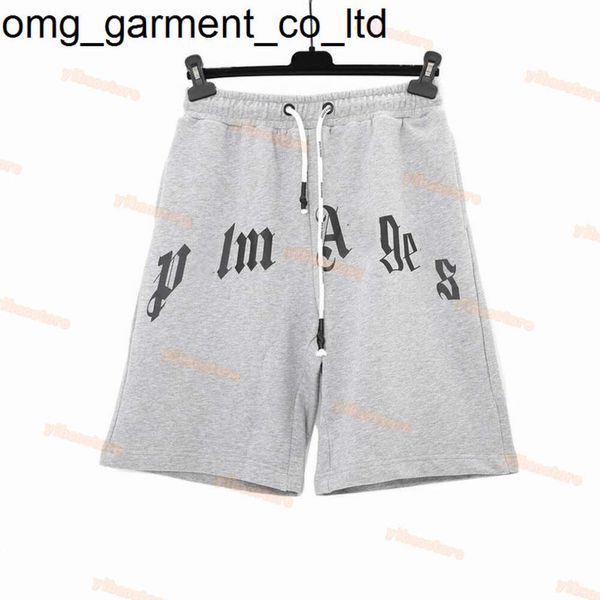 Novo 24ss verão designer dos homens palma anjo shorts casuais casais joggers calças shorts de natação ângulos homem das mulheres streetwear azul shorts