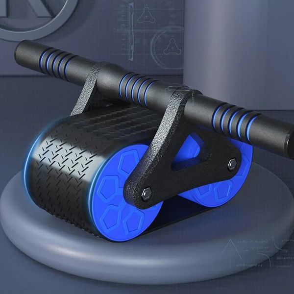 Ruota addominale silenziosa Push Up Sottobicchiere Corpo Braccio Vita Palestra AB Esercizio Potenza Attrezzatura per il fitness a casa 2 Ruote Sport muscolari 240227