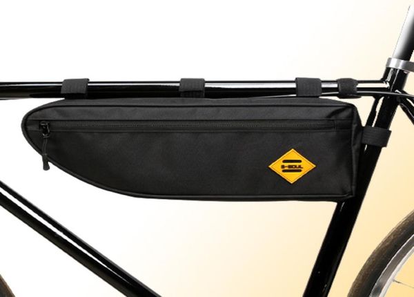 Borsa da bicicletta per bicicletta Borsa da ciclismo per tubo anteriore Telaio per telefono Borse da bicicletta impermeabili Borsa a triangolo Supporto per telaio Accessori per biciclette 2 Dimensioni1946613