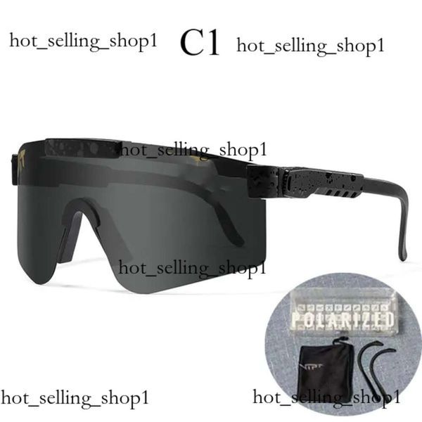 2024 Original Pits VIPERS Google Polarisierte Sonnenbrille für Männer/Frauen, winddichte Outdoor-Brille, 100 % UV-verspiegelte Linse, Geschenk, Oakly Designer-Sonnenbrille 406