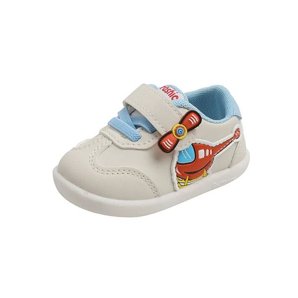 Ao ar livre bebê menino primeiro walker sapatos primavera e outono novo fundo macio meninas respirável esportes dos desenhos animados helicóptero tênis bonito moda