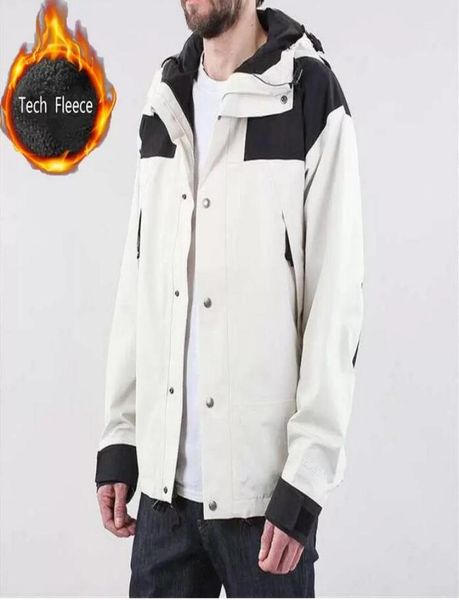 Jaquetas masculinas tecnologia casaco de lã outono inverno quente jaqueta mais veludo outerwear três em um estilo casacos à prova vento esporte mountai8594779