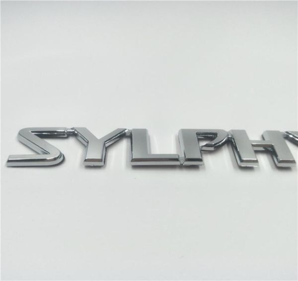 Para nissan sylphy emblema traseiro tronco emblema sinal logotipo símbolo letras decalque9044949