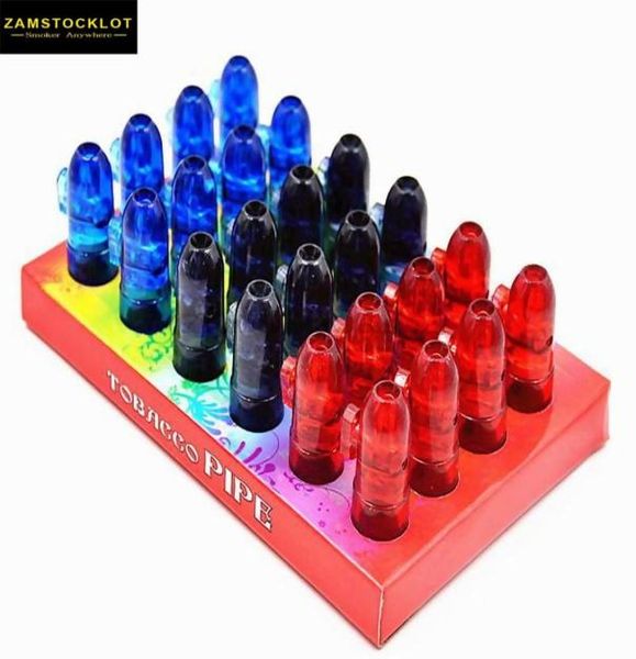 Premium Smoking Acryl Schnupftabakpulverspender Snorter Bullet Rocket Shape Nasal Snuffer Kunststoffrohr Klare Bongs Zubehör3947121