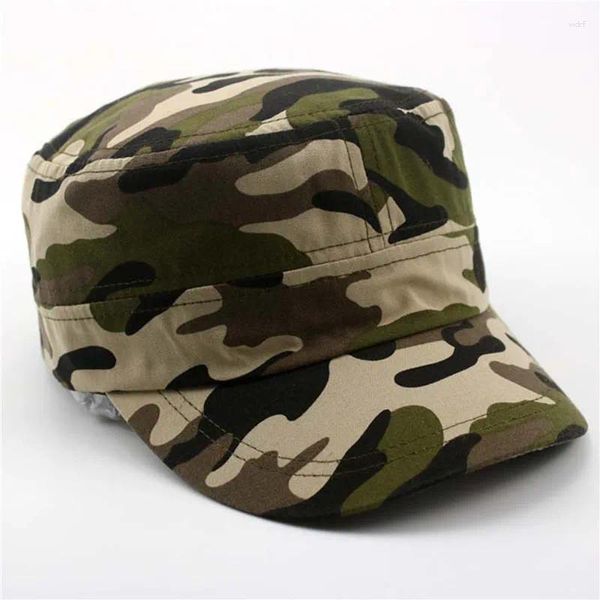 Berretti 2024 Estate Moda Uomo Berretti da baseball Tattico Esercito Camouflage Berretto piatto Cappelli Donna Uomo Visiera esterna Addestramento militare Camo