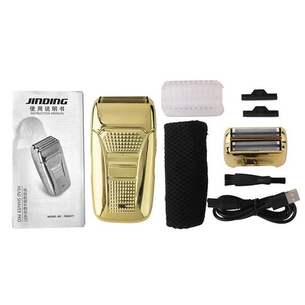 Rasoi elettrici Uomo Tagliacapelli elettrici Set Clipper ricaricabile USB Retro Doppio taglierino Rasoio per barba Barba Rasoio Taglio di capelli Hine Drop Dhxot