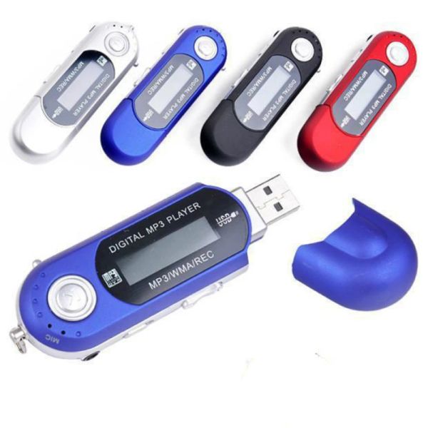 Sıcak satan USB MP3 Müzik Çalar Dijital LCD ekranlı 4G 8G TF Kart Radyosu FM Kayıt İşlevi MP3 çalar