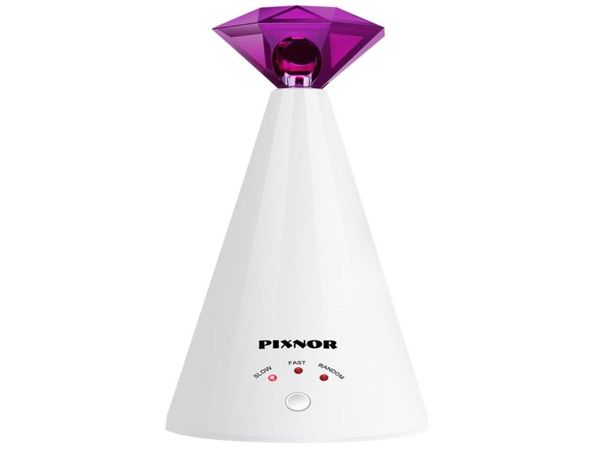 Pixnor dispositivo inteligente de provocação a laser, brinquedo elétrico para casa, gato interativo, ajustável, 3 velocidades, ponteiro para animais de estimação, roxo 2011126806330