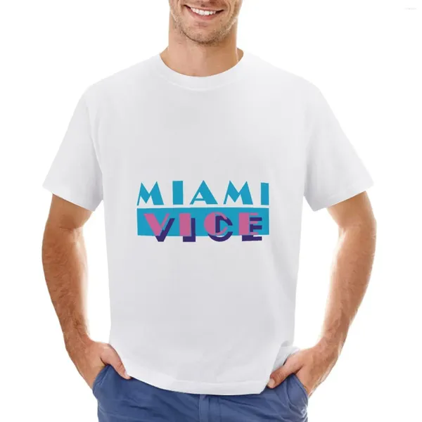 Polos masculinos Miami Vice T-Shirt Customs Design Your Own Sweat Camisetas pretas para homens