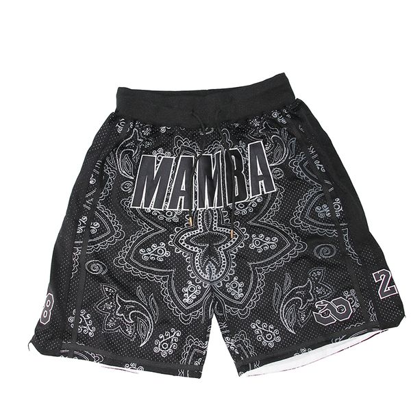 Basketball-Shorts Black Mamba Sommer Designer Herren Fitness-Shorts Mann Frau Klassische Fitnessstudios Basketball Lakere s Workout Mesh