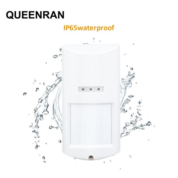 Detector com fio externo PIR Sensor IP65 à prova de intempéries Detector de microondas duplo Sensor de movimento de imunidade a animais de estimação para proteção de segurança residencial inteligente