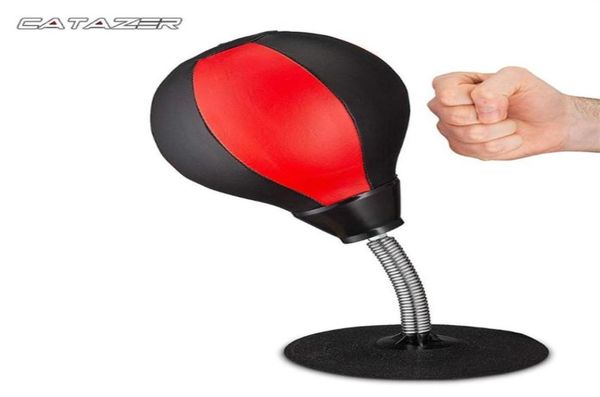 PU Desktop Boxing Ball Stress Relief Kampf Geschwindigkeit Reflex Training Punching Ball für Muay Tai Übung Sport Ausrüstung311k3228122