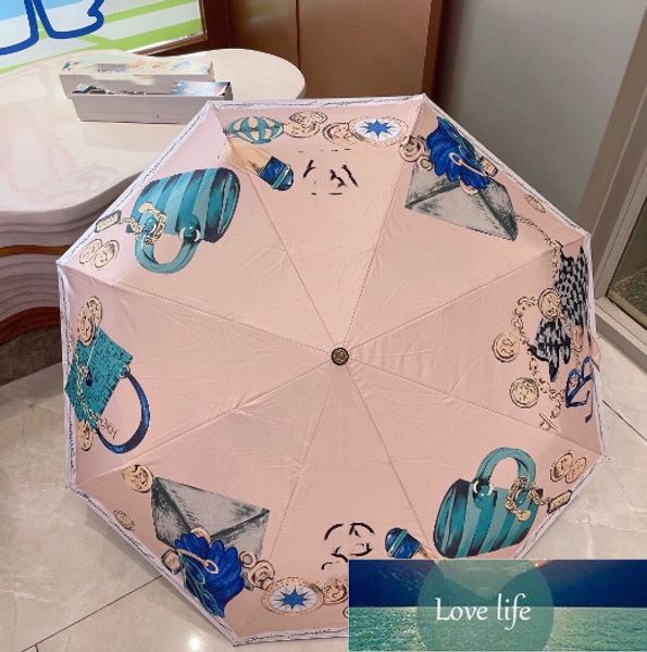 Ombrello automatico a doppio uso per pioggia o sole, ombrellone protettivo solare in vinile carino femminile