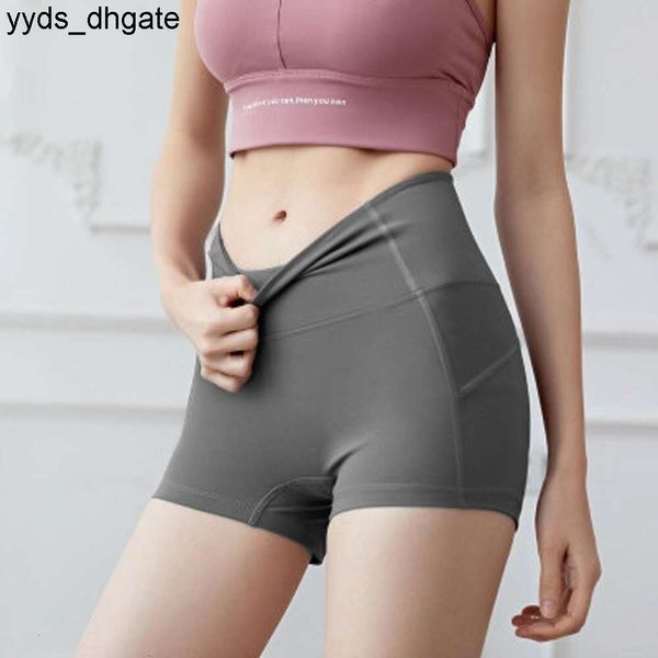 Lu Lu Yoga Outfit Fitness para Ginásio Cintura Alta Quadril Sexy Esporte Alinhar Limões Shorts Nylon Mulheres Treino Correndo Activewear Roupas de Exercício