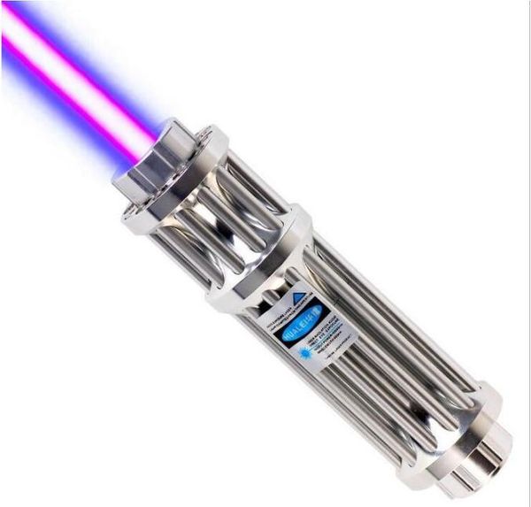 Super poderoso militar 500000m 450nm mw ponteiro laser azul mira laser luz led lanterna lazer tocha Hunting8648883