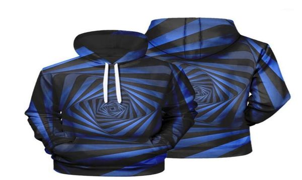Men039s Hoodies Sweatshirts Herbst Und Winter Produkt Coole Spirale Rose Druck 3D Mit Kapuze Dünne Fleece Pullover Persönlichkeit Dur7833834
