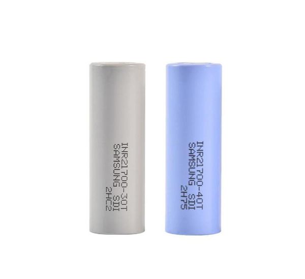 Batteria INR21700 30T 3000mAh 40T 4000mAh 21700 di alta qualità 35A 37V batterie al litio ricaricabili con scarico grigio blu per Samsung In9279746