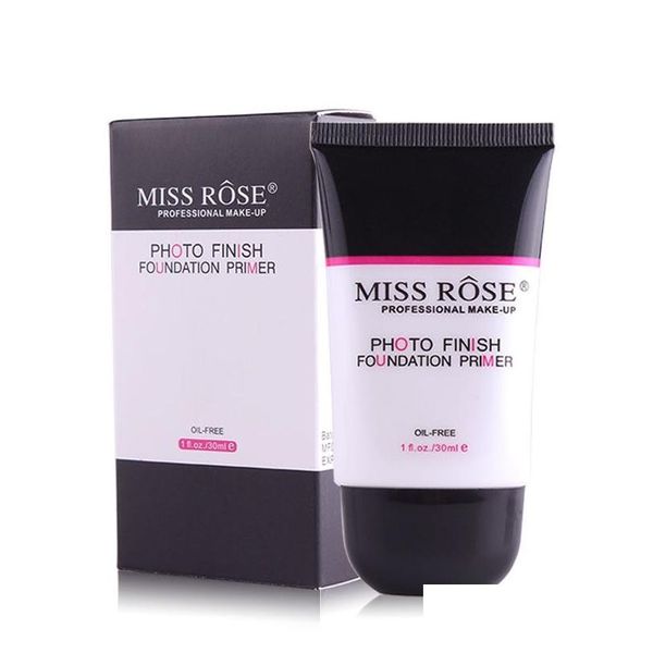 Primer per fondotinta Miss Rose Po Finish Primer per fondotinta per pelle grassa Olio - Base per trucco viso liscia e duratura Goccia viso professionale De Dhuek