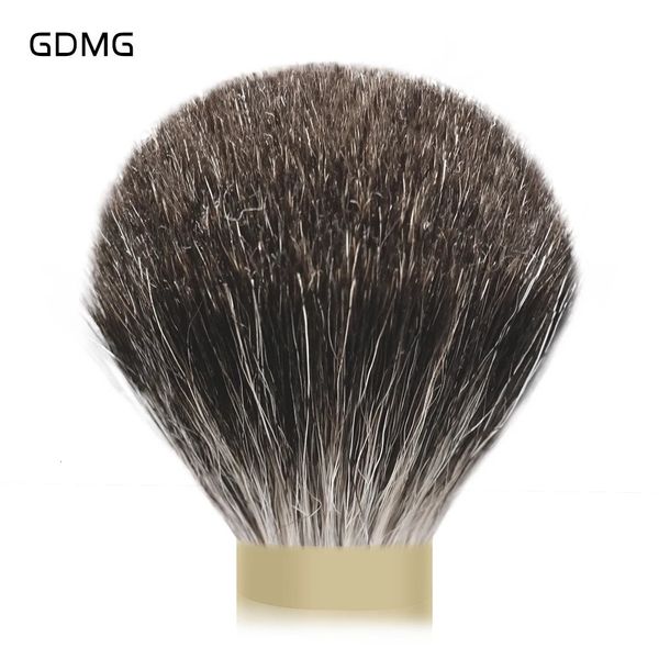 GDMG Fırça SHD Siyah Badger Saç Düğümü Ampul şekli Sakal Tıraş Fırçası Berber Araçları Köpük ile 240228