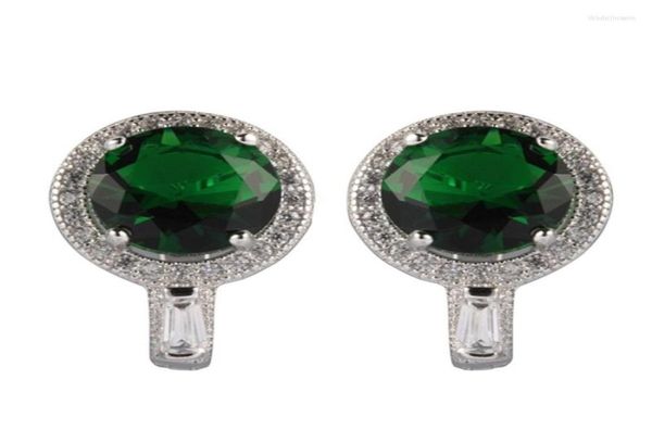 Orecchini a bottone SHUNXUNZE Gioielli di moda per le donne Accessori Sesso di lusso Regali di Natale Peridoto Cubic Zirconia Placcato in rodio R312430759