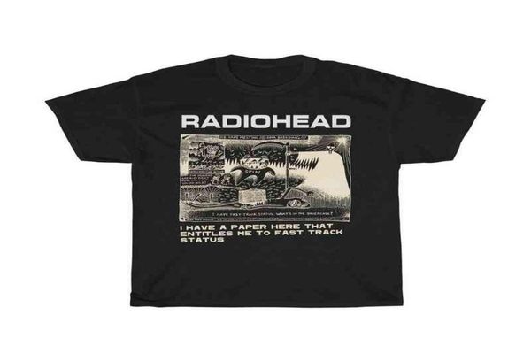 Radiohead T Shirt Erkekler Moda Yaz Pamuk Tshirts Çocuk Hip Hop Üstleri Arktik Maymunlar Tees Kadınlar TOPS RO Boy Camisetas Hombre T2204740032