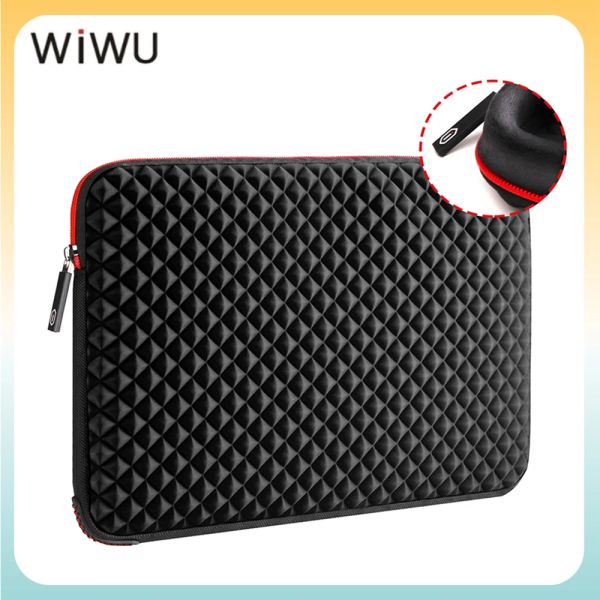 Zaino WIWU 17 Borsa per laptop da 17.3 pollici Custodia per laptop Borsa per notebook nera antiurto impermeabile per Macbook Pro Xiaomi Huawei Ecc