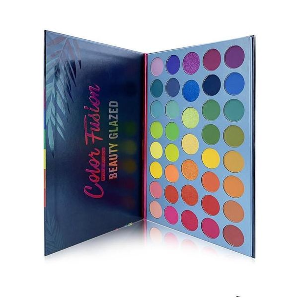 Ombretto Palette di ombretti 39 colori Arcobaleno Vassoio per trucco Fluorescente Evidenziazione Matte Ombretto Disco Drop Delivery Salute Bellezza Make Dhkp6