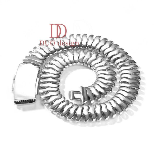 21mm Design Tausendfüßler Kette Halskette Männer dominant übertrieben Kupfer voller Diamanten Hip Hop Halskette Zubehör Großhandel
