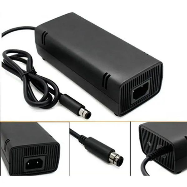 Zubehör für Xbox 360 Netzteil NEU 12V 115W AC Netzteil Ladegerät Netzteilkabel für XBOX 360 E Spielekonsole Schwarz US-Stecker