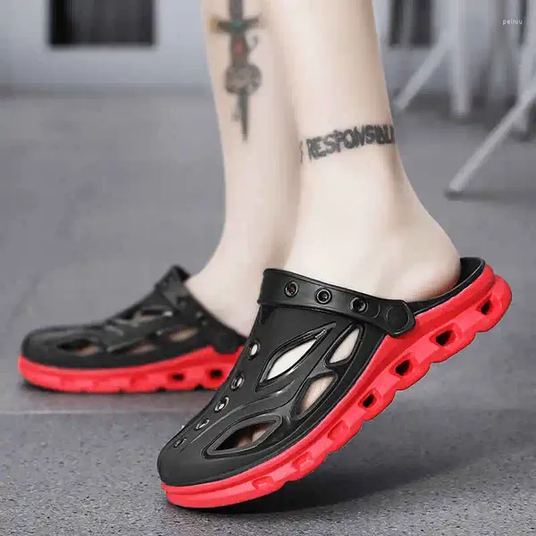 Sandálias Mens Sapatos Soft Man Sneaker Tênis 2024 Quickdry para Homens Quatro Estações Flip Flops Rock Shoos