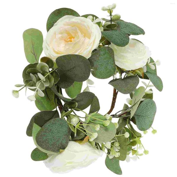 Dekoratif çiçekler yapay çiçek yüzüğü dekor Avrupa tarzı parti masa çelenk merkez parçası