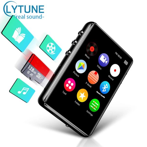 Player LYTUNE MP3-Player SD-Karte Touchscreen Musik MP4 abspielen Bluetooth mit Lautsprecher FM-Radio Ebook Aufnahmevideo MP5-Touch-Player