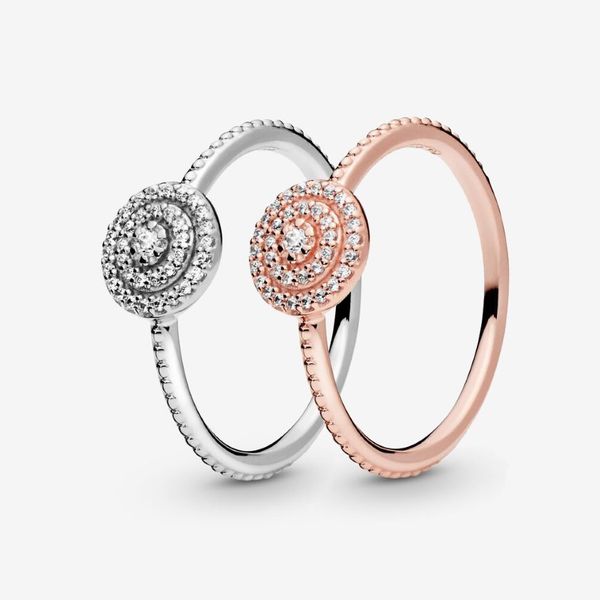 Элегантное блестящее кольцо из 100% стерлингового серебра 925 пробы для женщин, свадебные обручальные кольца, модные ювелирные изделия, аксессуары256u