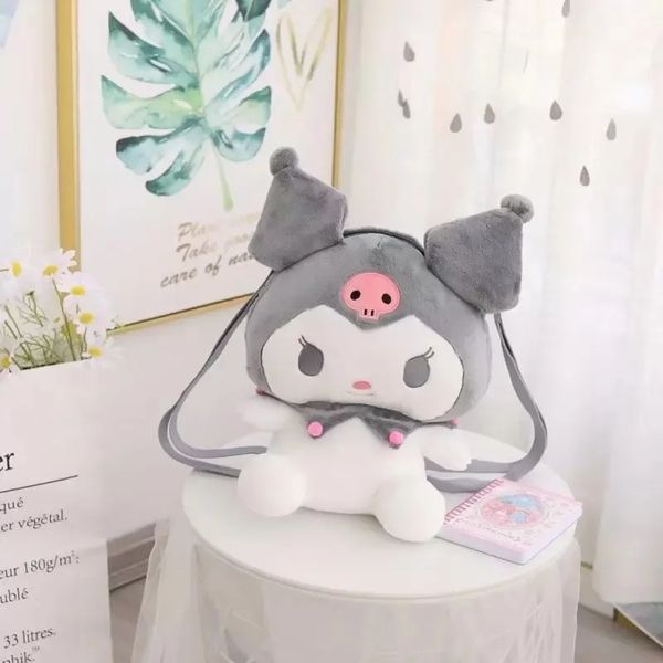 2024 Yugui Dog Plush Cartoon Mochila Meninas Bonito Kulomi Bolsa Mensageiro de Um Ombro Presentes para Pais e Filhos