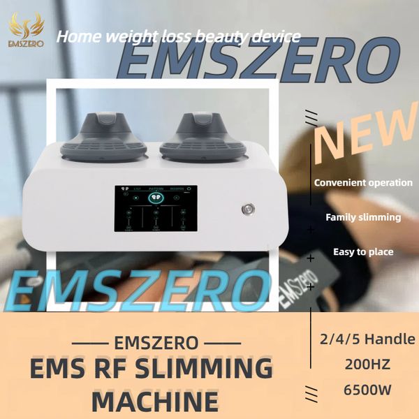 Nova máquina high-end emszero perda de emagrecimento rf ems esculpir neo emagrecimento corpo escultura aumento muscular 200hz 6500w 14 tesla 2/4/5 alças máquina