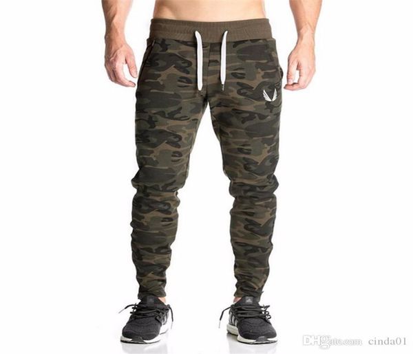 Neue lässige, taillierte Trainingshose, Camouflage-Gymnastikhose, Herren-Sport-Jogger, elastische Trainingshose, Fitnessstudio, Bodybuilding, Jogginghose 1394932