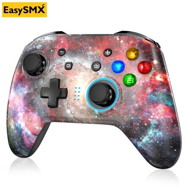 Gamepads Easysmx Bayard 4108 Gamepad Joystick Bluetooth Controller para Nintendo SWITC/PC Windows 6 Eixo Giroscópio Turbo Vibração