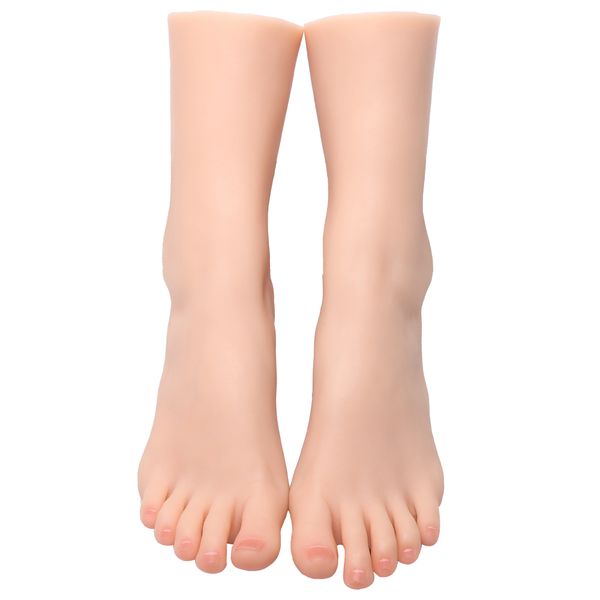 Modello femminile del piede in silicone liquido Adulto sexy Puntelli da tiro Feticismo del piede Simulazione Piedi artificiali Giocattolo Fetish ZISHINE ZH3726