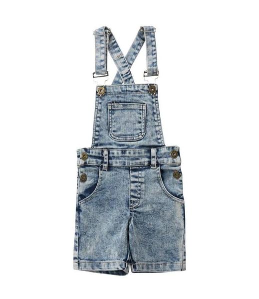 Tulumlar moda yürümeye başlayan çocuk çocuklar bebek kız kızlar denim bib pantolon tulum jean kıyafetleri kolsuz şortlar zulüm yaz1031292