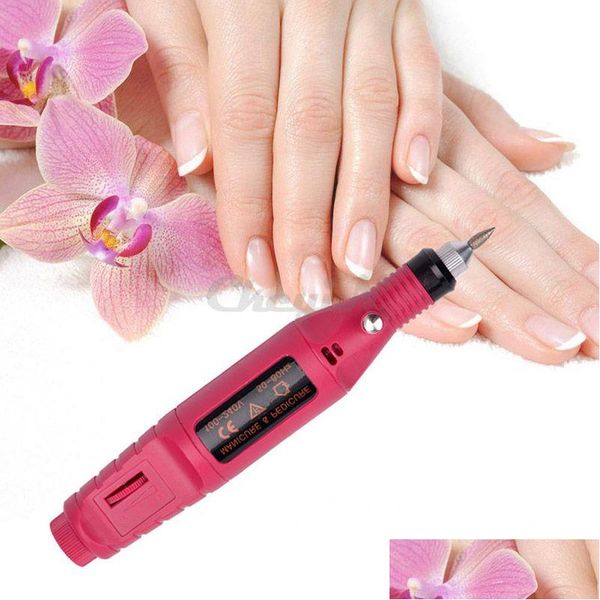 Accessori per trapano per unghie Set d'arte professionale all'ingrosso 6 bit Strumento per manicure elettrico Penna Pedicure Hine Grinder Lucidatore Piedi Drop D Dhvga