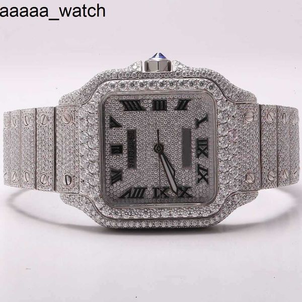 Cartiiers Diamonds orologio Y9GH premium di alta qualità vvs top brand hot custom dignitoso hip hop uomo donna lusso set a mano lced out moissanite