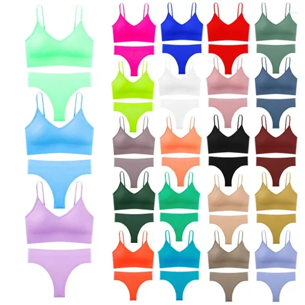 Set di reggiseni Big U Beauty Back Set Perizoma Filo Reggiseno per ragazza Francese Senza ferretto Traspirante Sexy Piccolo