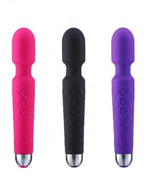 Massaggiatore giocattolo del sesso 20 modalità di frequenza e massaggiatore con bacchetta Av a 8 velocità Vibrador intero giocattolo vibratore per adulti per le donne5432202